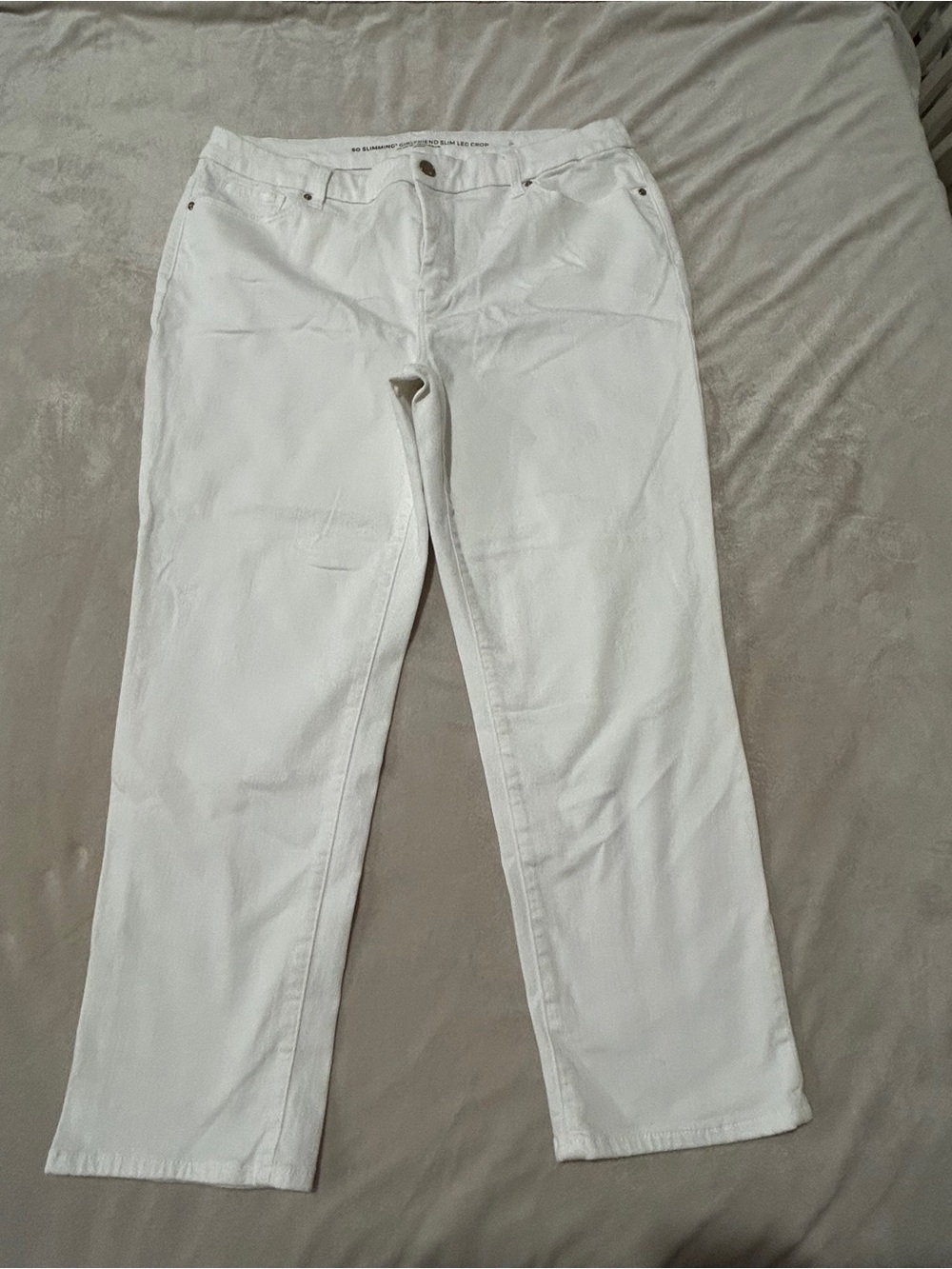 Chico's White Straight-Leg Jeans